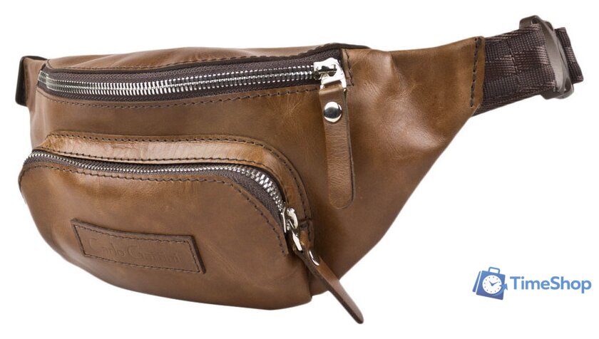 Сумка на пояс Carlo Gattini Classico Scarlino 7018-03 (черный) - Изображение №1 — Интернет-магазин Time-Shop