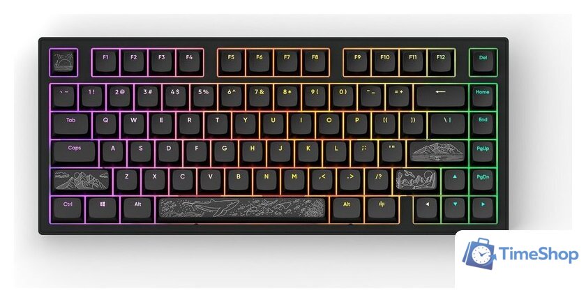 Клавиатура Dark Project ALU81A Terra Nostra Black (g3ms Moonstone) - Изображение №9 — Интернет-магазин Time-Shop