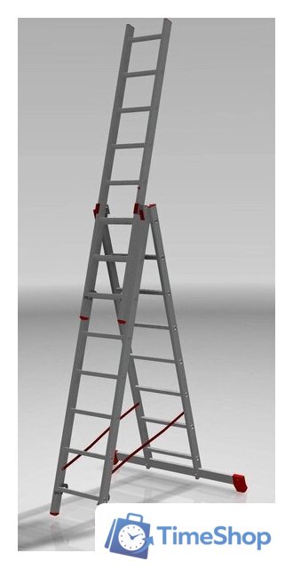 Лестница-стремянка Новая высота NV 323 трёхсекционная профессиональная 3x8 ступеней - Изображение №3 — Интернет-магазин Time-Shop