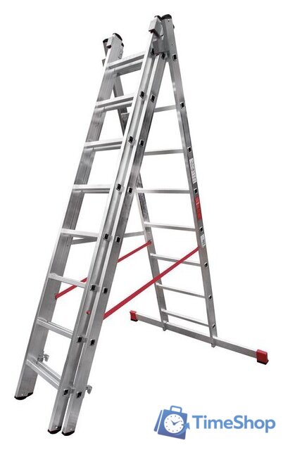 Лестница-стремянка Новая высота NV 323 трёхсекционная профессиональная 3x8 ступеней - Изображение №4 — Интернет-магазин Time-Shop