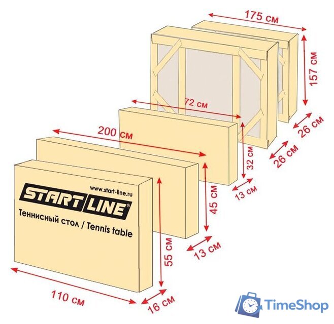 Теннисный стол Start Line City Park Outdoor - Изображение №5 — Интернет-магазин Time-Shop