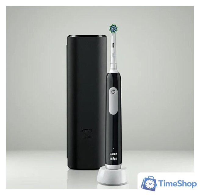 Электрическая зубная щетка Oral-B Pro Series 1 Travel Edition (черный) - Изображение №6 — Интернет-магазин Time-Shop