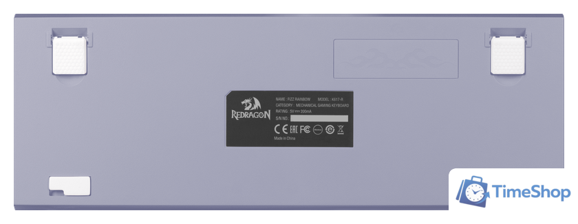 Клавиатура Redragon Fizz (серый/белый) - Изображение №8 — Интернет-магазин Time-Shop