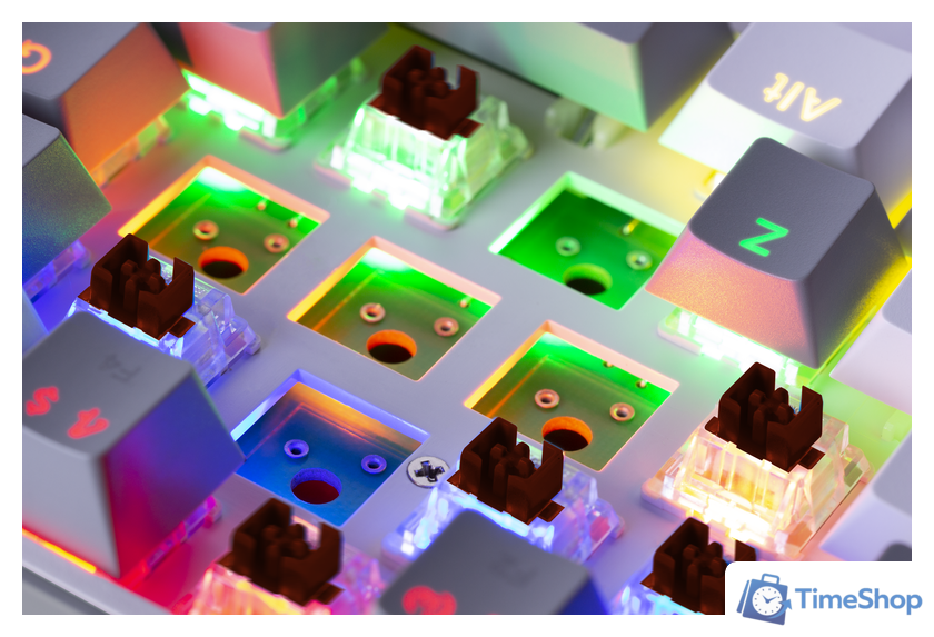 Клавиатура Redragon Fizz (серый/белый) - Изображение №3 — Интернет-магазин Time-Shop