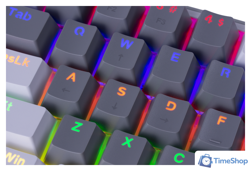 Клавиатура Redragon Fizz (серый/белый) - Изображение №4 — Интернет-магазин Time-Shop