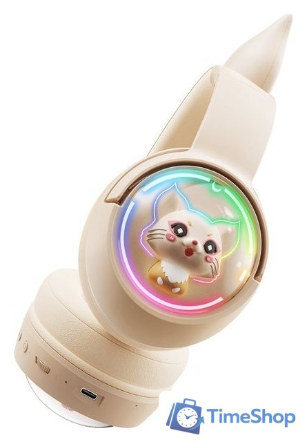 Наушники Onikuma B5 (бежевый) - Изображение №4 — Интернет-магазин Time-Shop