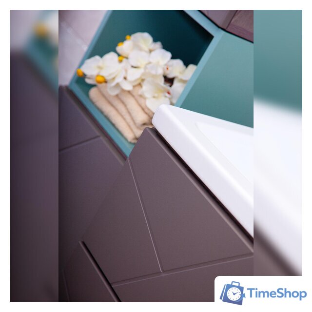  Бриклаер Тумба под умывальник Кристалл 70 (ясень анкор темный/софт графит) - Изображение №8 — Интернет-магазин Time-Shop