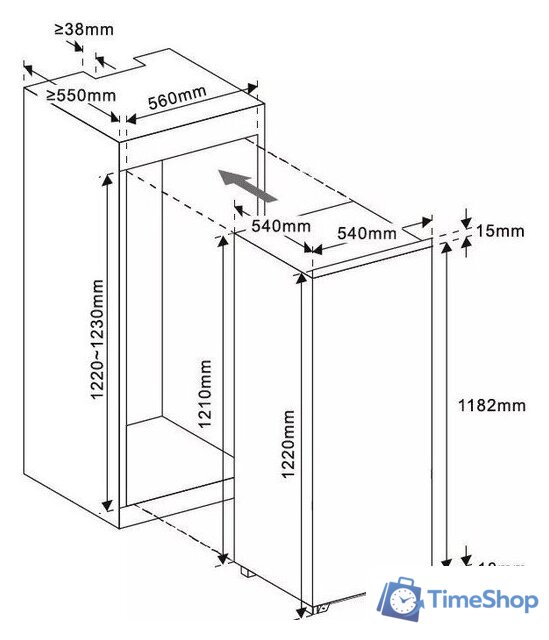 Однокамерный холодильник MPM 185-CJI-18 - Изображение №5 — Интернет-магазин Time-Shop