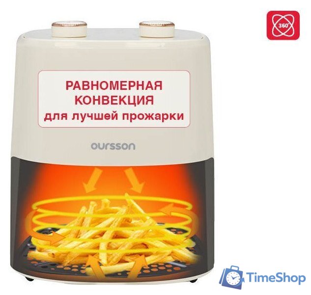 Аэрогриль (аэрофритюрница) Oursson AF3501/IV - Изображение №8 — Интернет-магазин Time-Shop