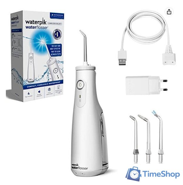 Ирригатор  Waterpik WF-10EU Cordless Select (белый) - Изображение №1 — Интернет-магазин Time-Shop