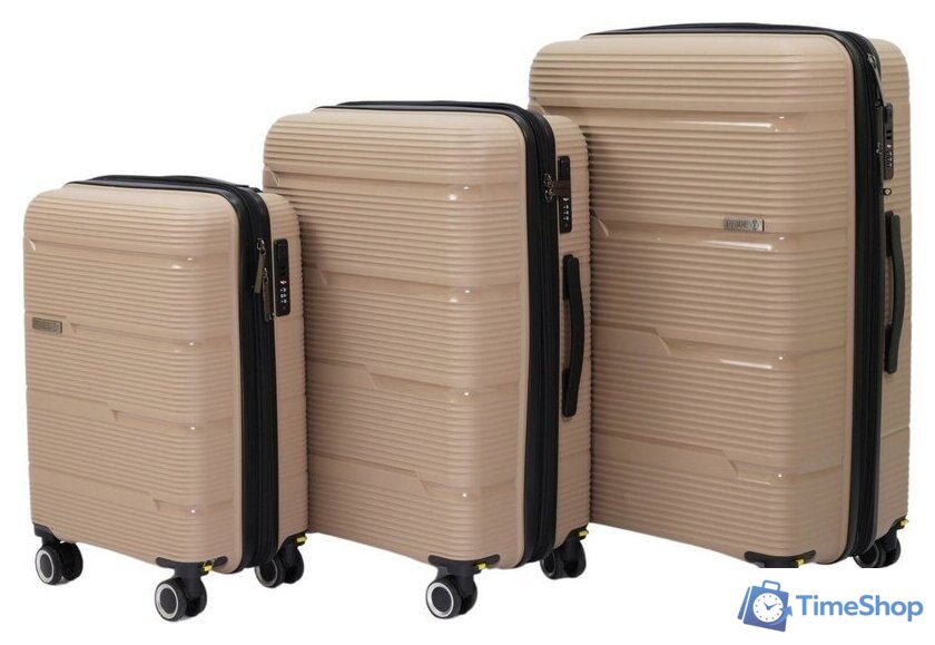 Чемодан-спиннер Pride РР-203 (S, капучино) - Изображение №9 — Интернет-магазин Time-Shop