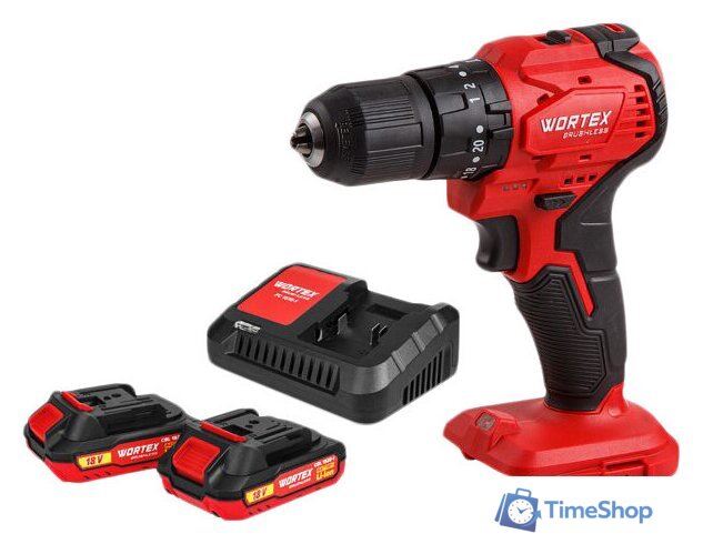 Ударная дрель-шуруповерт Wortex BD 2030-1 DLi 1333424 (с 2-мя АКБ) - Изображение №1 — Интернет-магазин Time-Shop