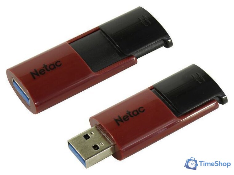 USB Flash Netac U182 256GB (красный/черный) - Изображение №1 — Интернет-магазин Time-Shop