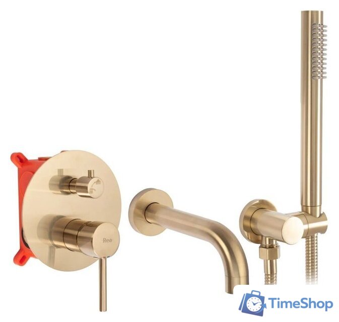 Смеситель Rea Lungo Matt Gold B7503 (матовое золото) - Изображение №1 — Интернет-магазин Time-Shop