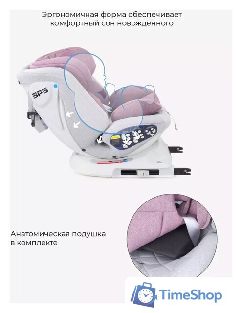 Детское автокресло Rant Nitro Isofix UB619 (серый/розовый) - Изображение №8 — Интернет-магазин Time-Shop