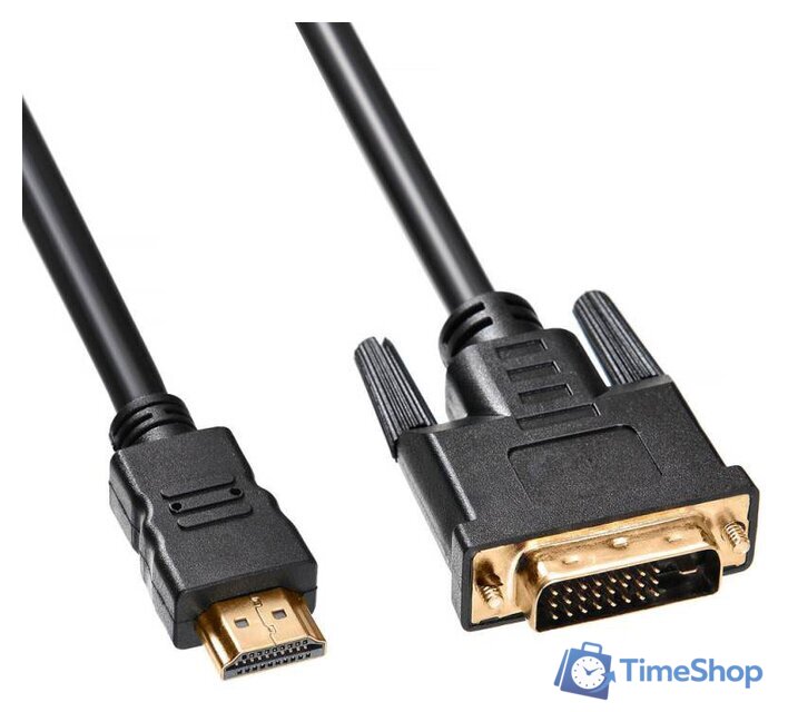 Кабель Buro HDMI-19M-DVI-D-3m - Изображение №1 — Интернет-магазин Time-Shop