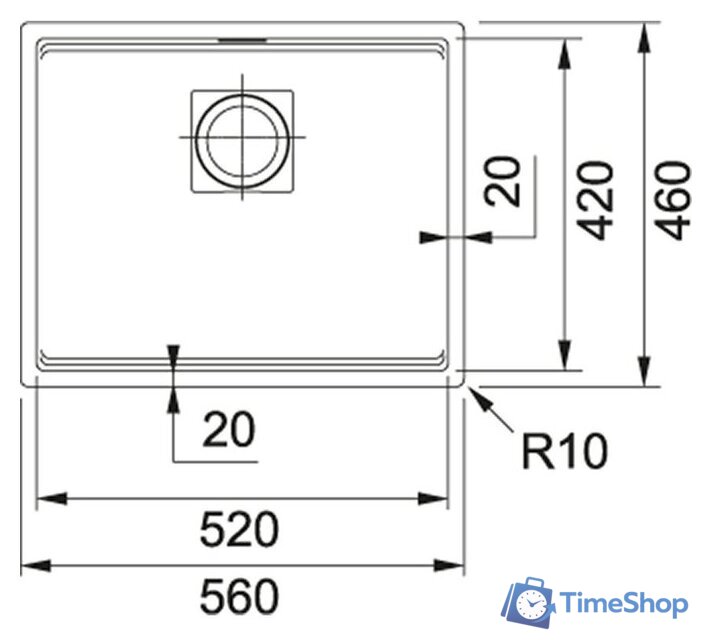 Кухонная мойка Franke Kubus 2 KNG 110-52 125.0528.609 (сахара) - Изображение №2 — Интернет-магазин Time-Shop