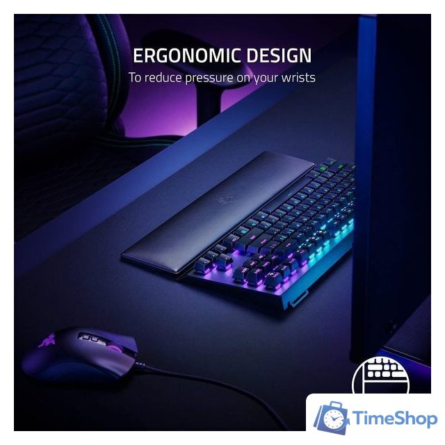 Подставка под запястье Razer Ergonomic Wrist Rest (для TKL-клавиатур) - Изображение №7 — Интернет-магазин Time-Shop