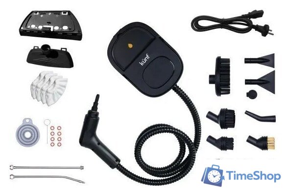 Пароочиститель Kunf TC-SC-003 B (черный) - Изображение №2 — Интернет-магазин Time-Shop