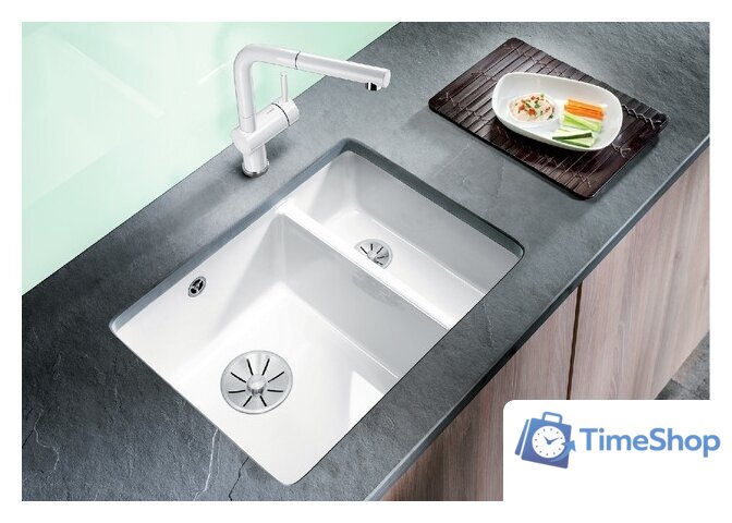Кухонная мойка Blanco Subline 350/150-U (глянцевая магнолия) - Изображение №3 — Интернет-магазин Time-Shop