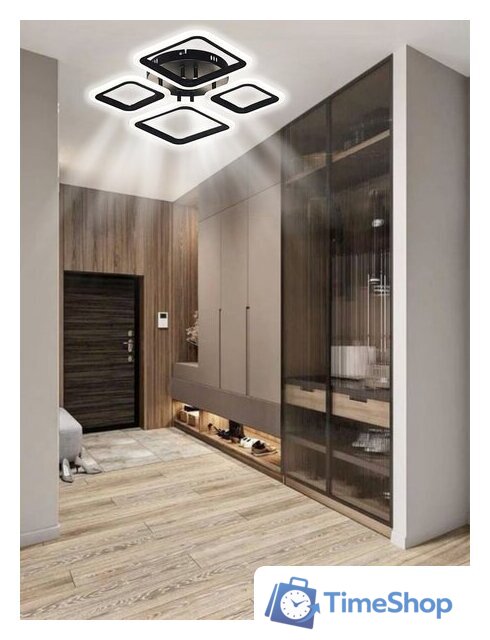 Припотолочная люстра Aitin Pro B5106/2+2 (черный) - Изображение №7 — Интернет-магазин Time-Shop