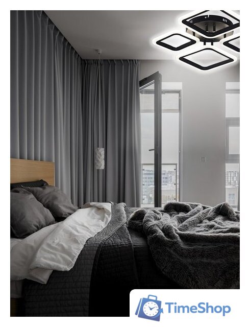 Припотолочная люстра Aitin Pro B5106/2+2 (черный) - Изображение №4 — Интернет-магазин Time-Shop