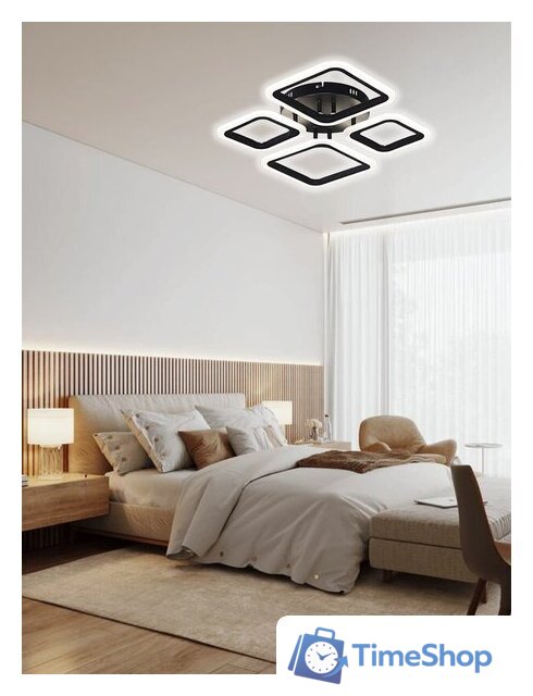 Припотолочная люстра Aitin Pro B5106/2+2 (черный) - Изображение №6 — Интернет-магазин Time-Shop