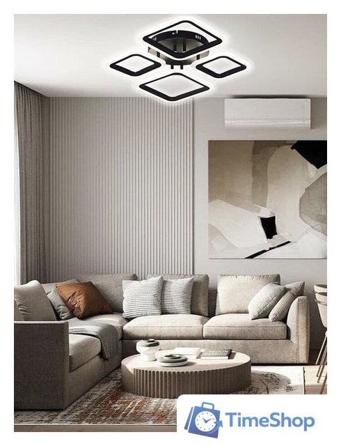 Припотолочная люстра Aitin Pro B5106/2+2 (черный) - Изображение №5 — Интернет-магазин Time-Shop