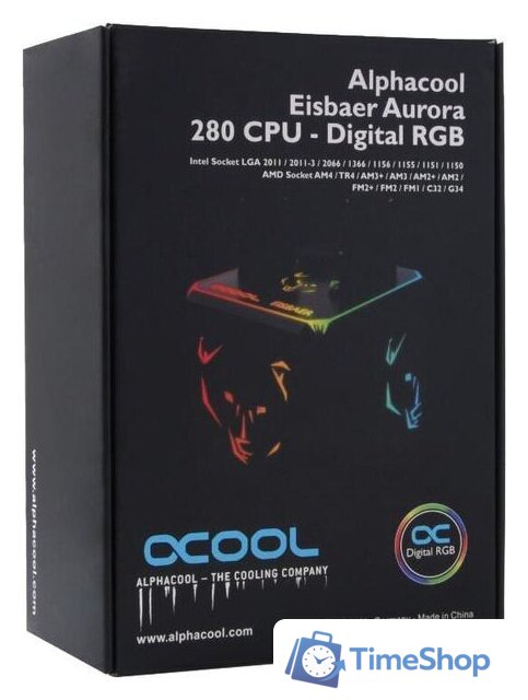 Система жидкостного охлаждения для процессора Alphacool Eisbaer Aurora 280 CPU - Digital RGB 11729 - Изображение №10 — Интернет-магазин Time-Shop