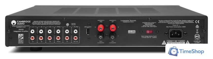 Интегральный усилитель Cambridge Audio AXA35 (серебристый) - Изображение №4 — Интернет-магазин Time-Shop
