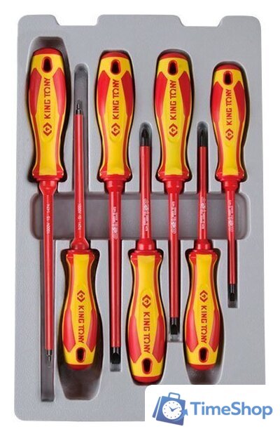 Набор отверток King Tony 30607MR02 (7 предметов) - Изображение №1 — Интернет-магазин Time-Shop