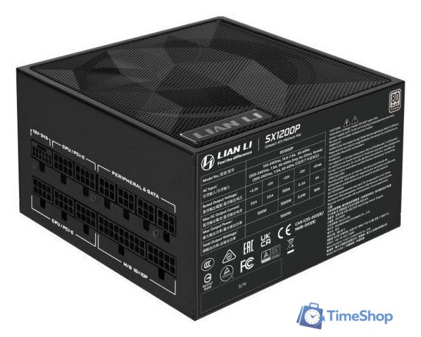Блок питания Lian Li SX Platinum 1200 G9P.SX1200P.B000.RU - Изображение №2 — Интернет-магазин Time-Shop