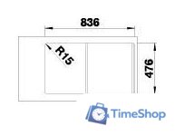Кухонная мойка Blanco Lantos 45 S-IF 519717 (нержавеющая сталь) - Изображение №4 — Интернет-магазин Time-Shop