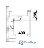 Кухонная мойка Blanco Lantos 45 S-IF 519717 (нержавеющая сталь) - Изображение №6 — Интернет-магазин Time-Shop