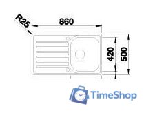 Кухонная мойка Blanco Lantos 45 S-IF 519717 (нержавеющая сталь) - Изображение №3 — Интернет-магазин Time-Shop