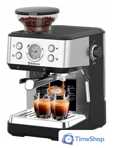Рожковая кофеварка Sakura SA-6122 - Изображение №1 — Интернет-магазин Time-Shop