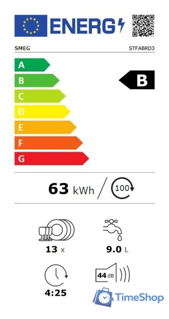 Отдельностоящая посудомоечная машина Smeg STFABRD3 - Изображение №3 — Интернет-магазин Time-Shop