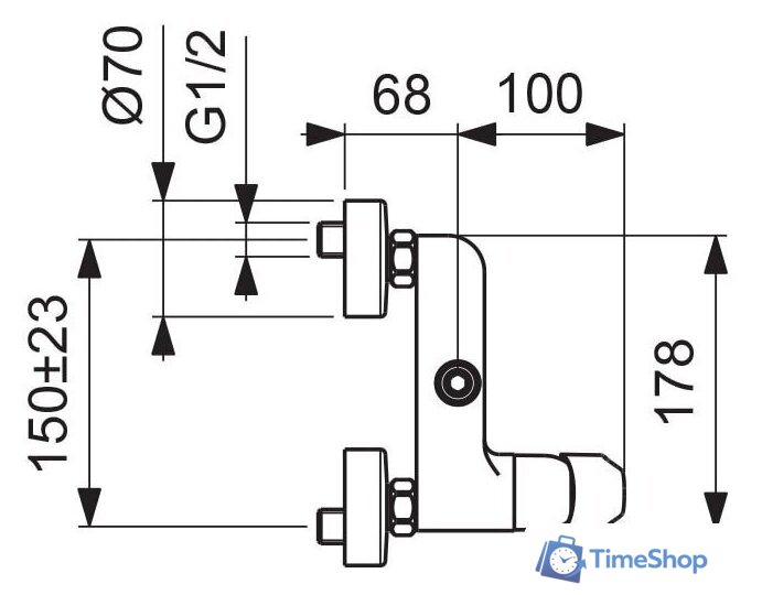 Верхний душ Vidima Balance BA272AA - Изображение №3 — Интернет-магазин Time-Shop