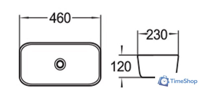 Умывальник SantiLine SL-1050 - Изображение №2 — Интернет-магазин Time-Shop