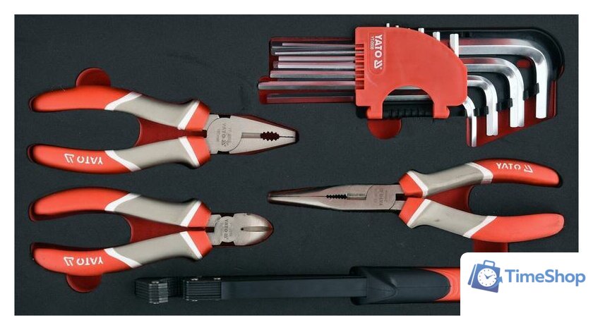 Универсальный набор инструментов Yato YT-09104 (78 предметов) - Изображение №8 — Интернет-магазин Time-Shop