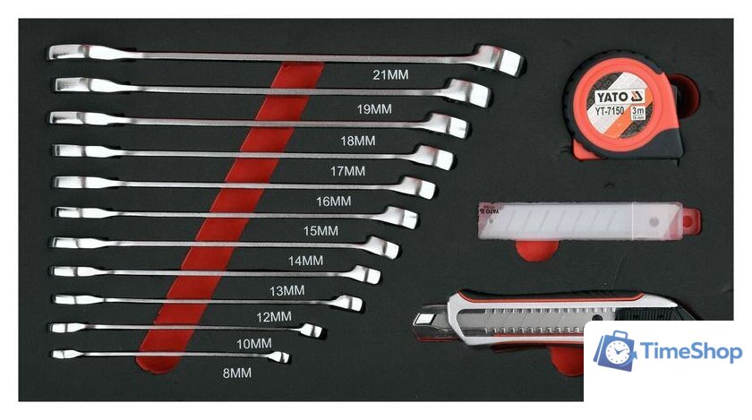 Универсальный набор инструментов Yato YT-09104 (78 предметов) - Изображение №7 — Интернет-магазин Time-Shop