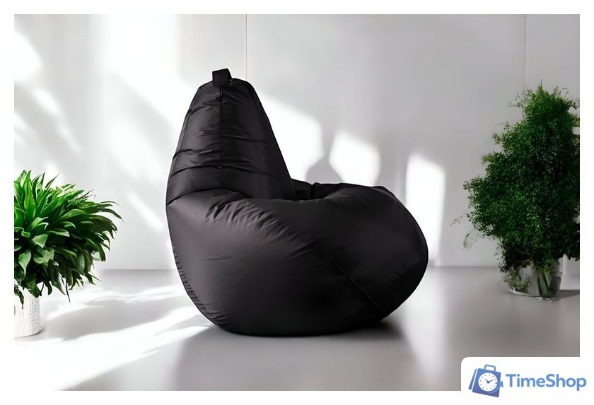 Кресло-мешок Mio Tesoro Груша XXXL GF-140x95-CH (черный) - Изображение №2 — Интернет-магазин Time-Shop