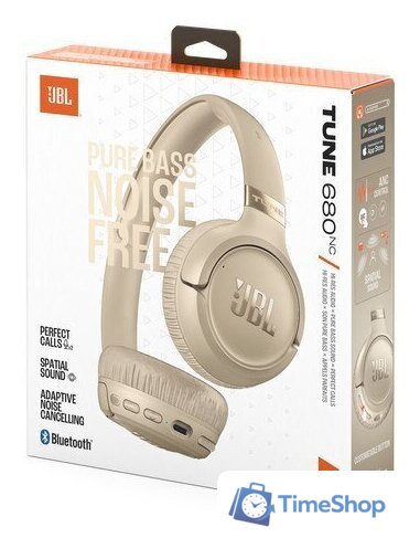Наушники JBL Tune 680NC (бежевый) - Изображение №11 — Интернет-магазин Time-Shop