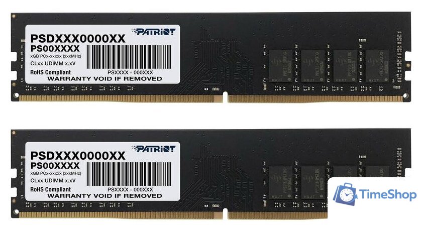 Оперативная память Patriot Signature Line 2x8GB DDR4 PC4-25600 PSD416G3200K - Изображение №1 — Интернет-магазин Time-Shop
