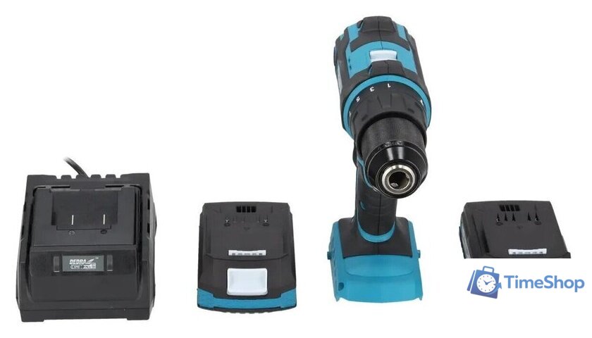 Ударная дрель-шуруповерт Dedra DED7030A02 (с 2-мя АКБ, кейс) - Изображение №6 — Интернет-магазин Time-Shop