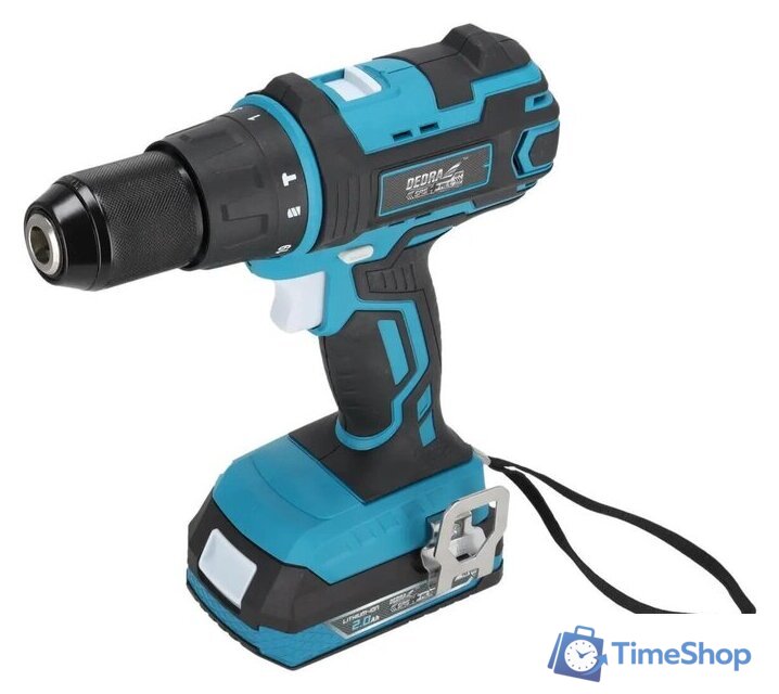 Ударная дрель-шуруповерт Dedra DED7030A02 (с 2-мя АКБ, кейс) - Изображение №4 — Интернет-магазин Time-Shop
