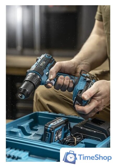 Ударная дрель-шуруповерт Dedra DED7030A02 (с 2-мя АКБ, кейс) - Изображение №13 — Интернет-магазин Time-Shop
