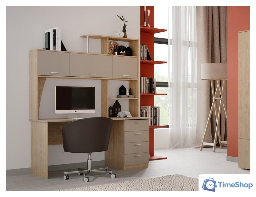 Стол Мебельград СК-11 (дуб натуральный/светлый капучино) - Изображение №1 — Интернет-магазин Time-Shop