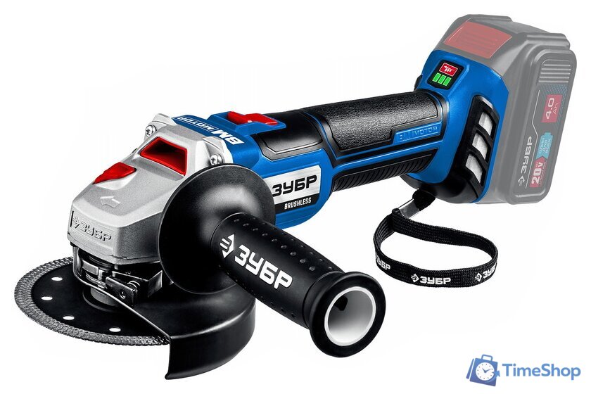 Угловая шлифмашина Зубр Профессионал AB-125 (без АКБ) - Изображение №1 — Интернет-магазин Time-Shop