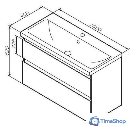  AM.PM Тумба под умывальник X-Joy M85AFHX1002WG - Изображение №9 — Интернет-магазин Time-Shop